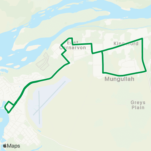 TransCarnarvon Carnarvon - North West Coastal Hwy map
