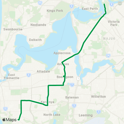 Transperth  map
