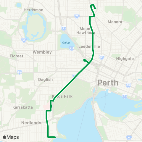 Transperth  map