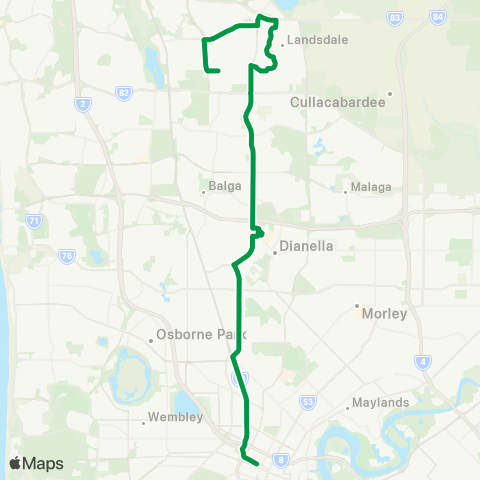 Transperth  map