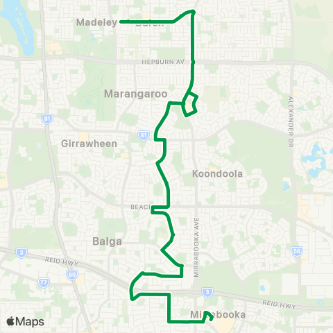 Transperth  map