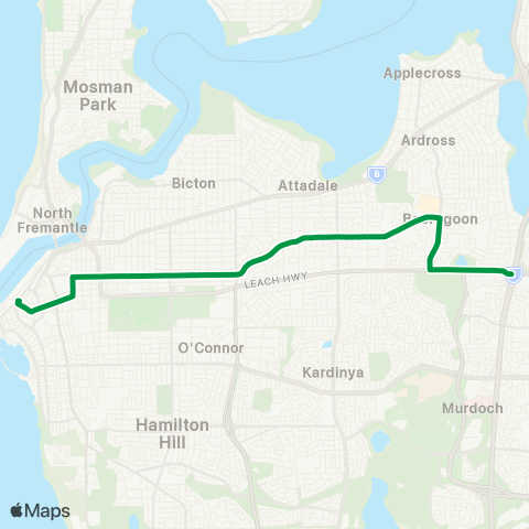Transperth  map