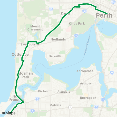 Transperth  map