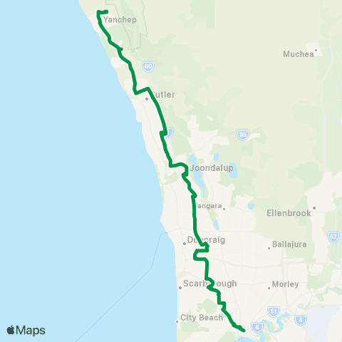 Transperth  map