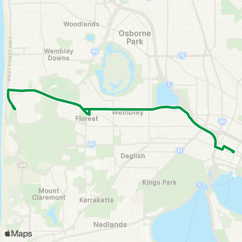 Transperth  map