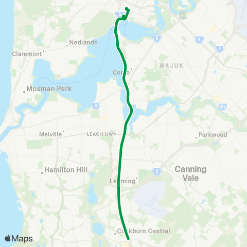 Transperth  map