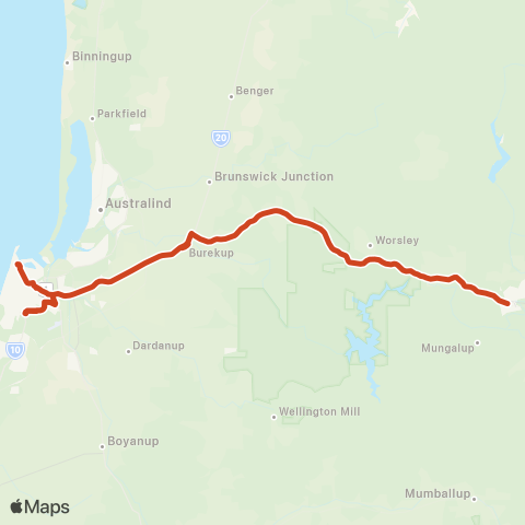Transwa  map