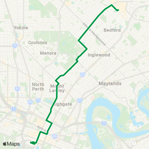 Transperth  map
