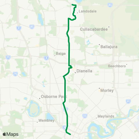 Transperth  map