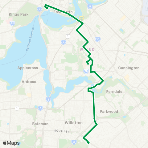 Transperth  map