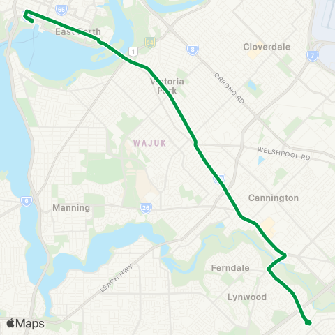 Transperth  map
