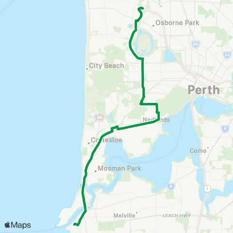Transperth  map