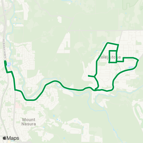 Transperth Kelmscott - Roleystone map