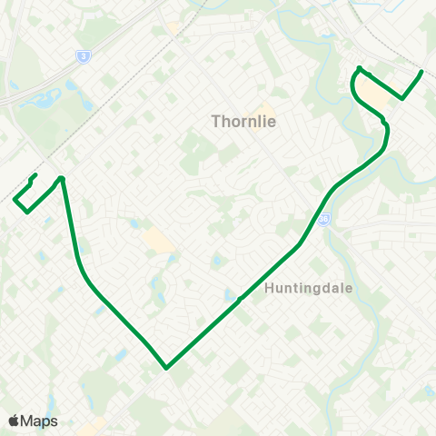 Transperth Thornlie - Gosnells map