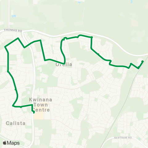 Transperth Kwinana - Kwinana Hub map
