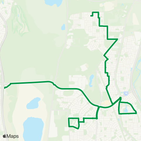 Transperth Warnbro - Baldivis North map