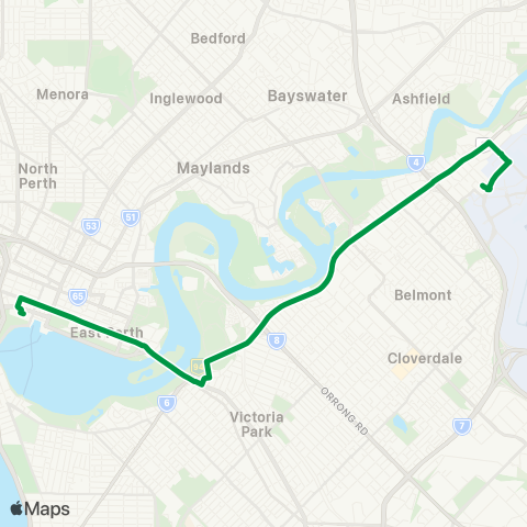 Transperth  map