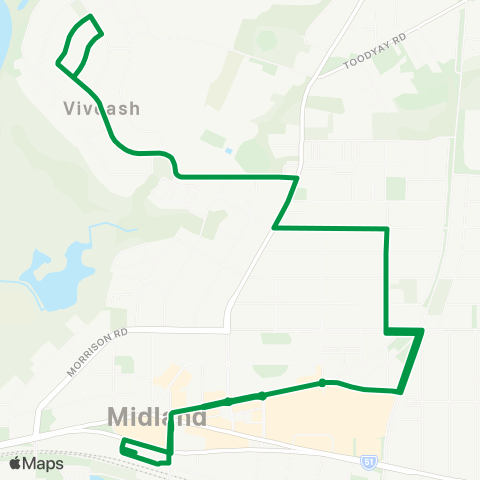 Transperth Midland - Swan District Hospital map