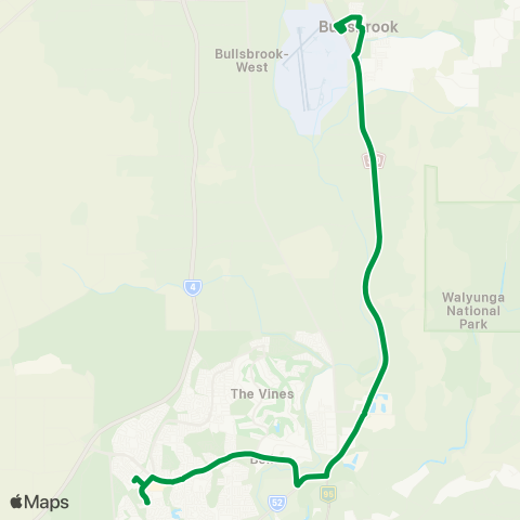 Transperth Morley - Bennett Springs map