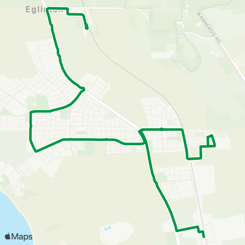 Transperth Butler - Yanchep map
