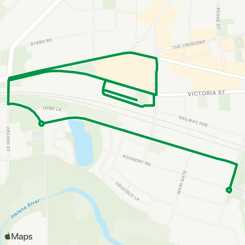 Transperth Midland - Midland Hospital map