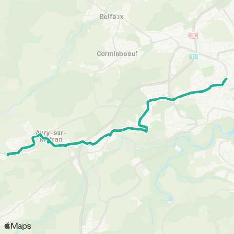 TPF - Transports publics fribourgeois Fribourg/Freiburg, gare rout. - Rosé, gare map