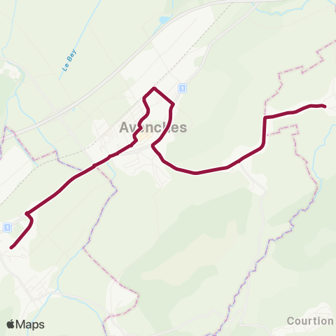 TPF - Transports publics fribourgeois Villarepos, centre - Avenches, gare map