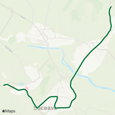 Transport Public Local Șpac - Fabrica De Rulmenti Scheia map