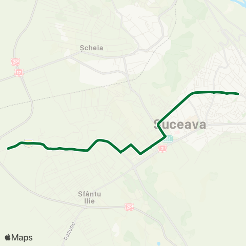 Transport Public Local Teatru - Sf. Ilie (Manastirii) map