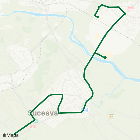 Transport Public Local Gara - Cartier Obcini map