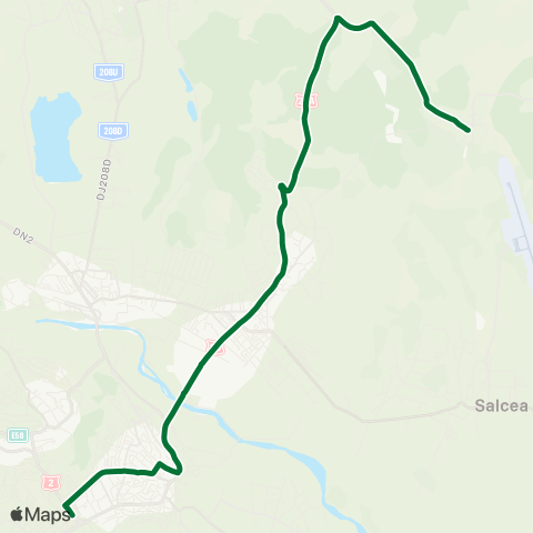 Transport Public Local Fetești - Obcini Flori map