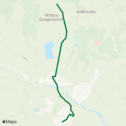 Transport Public Local Ruși - Mitocu Dragomirnei map