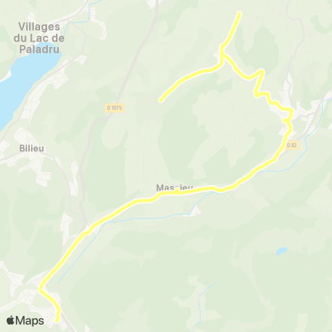 Transports du Pays Voironnais St Sulpice Rivoires - Chirens Collège map