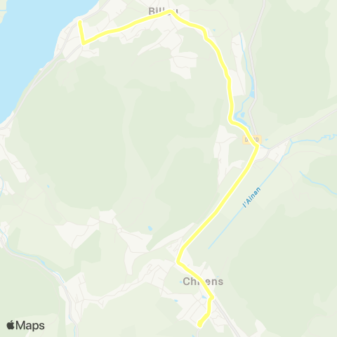 Transports du Pays Voironnais Bilieu Petit Bilieu - Chirens Collège map