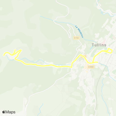 Transports du Pays Voironnais Tullins Gouy - Camille Desmoulins map