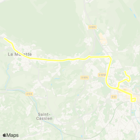 Transports du Pays Voironnais La Murette Village - Voiron la Garenne map