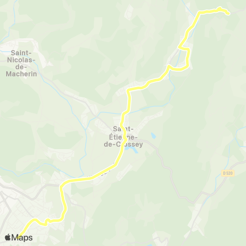 Transports du Pays Voironnais Miribel le Verney - Coublevie Plan Menu map