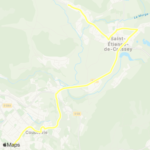 Transports du Pays Voironnais Crossey Gatelière - Coublevie Plan Menu map