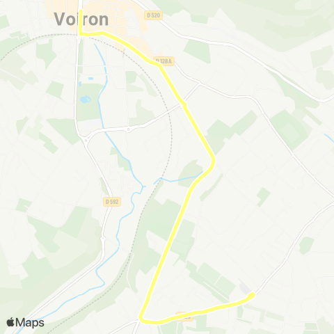 Transports du Pays Voironnais Voiron Gare Nord - Coublevie Plan Menu map