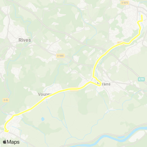 Transports du Pays Voironnais Tullins Gare SNCF - Voiron map