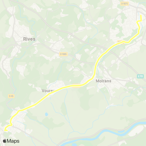 Transports du Pays Voironnais Tullins Condorcet - Voiron map