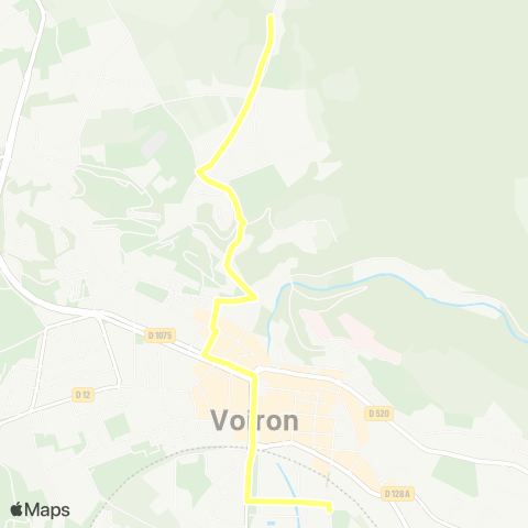 Transports du Pays Voironnais Voiron Gare Sud - Voiron la Martelière map