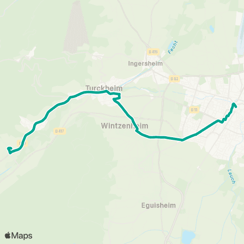 TRACE Colmar – Walbach map