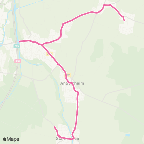 TRACE Fortschwihr - Horbourg-Wihr - Sundhoffen map