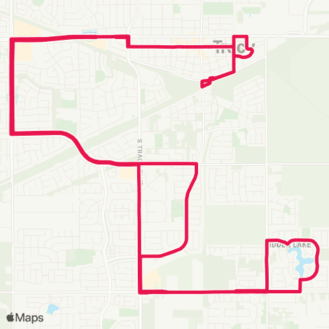 TRACER Bus Service Route C map