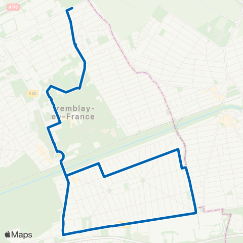 Île-de-France Mobilités Gare du Vert Galant <> Gare du Vert Galant map