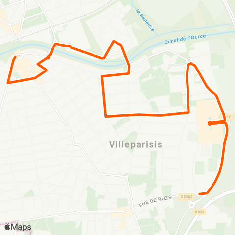 Île-de-France Mobilités Collège Gérard Philipe <> Pl. Jacques Chirac / Gare map