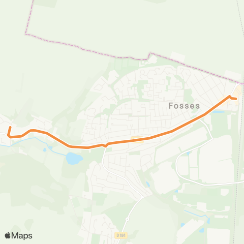 Île-de-France Mobilités Mairie Annexe <> Survilliers / Fossés map