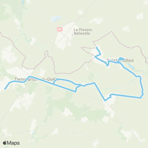 Île-de-France Mobilités Gare de Dammartin / Juilly / St-Mard <> Les Frênes map