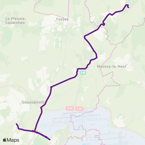 Île-de-France Mobilités Calvaire <> Institut Saint-Dominique map